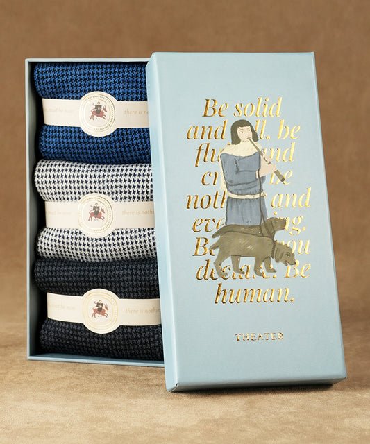 Houndstooth Box of 3- Dos