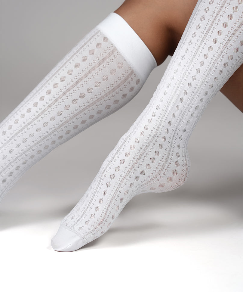 Diamond Weave - White