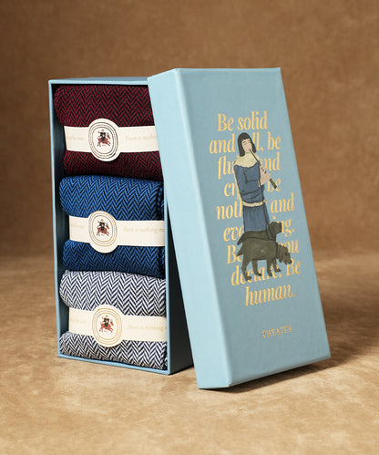 Herringbone Box of 3 Tres