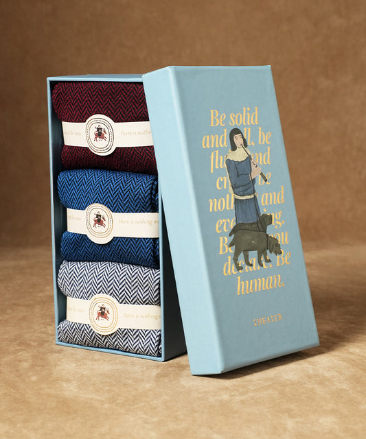 Herringbone Box of 3 Tres