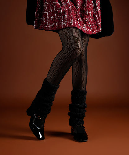 Mink Fur Leg Warmer - Black