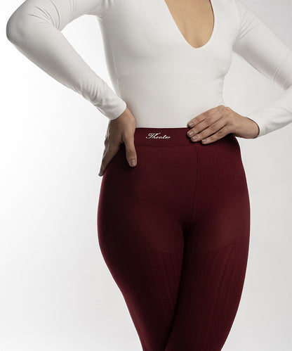 Maroon Cableknit Stockings