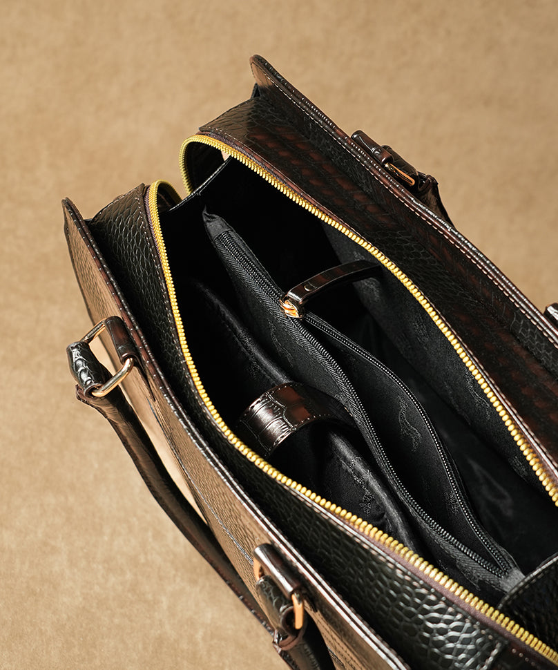 Dr. Grief Brown Croco Shoulder Bag | Theater – Theater.xyz