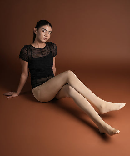 Nude Sheer Glossy Stockings