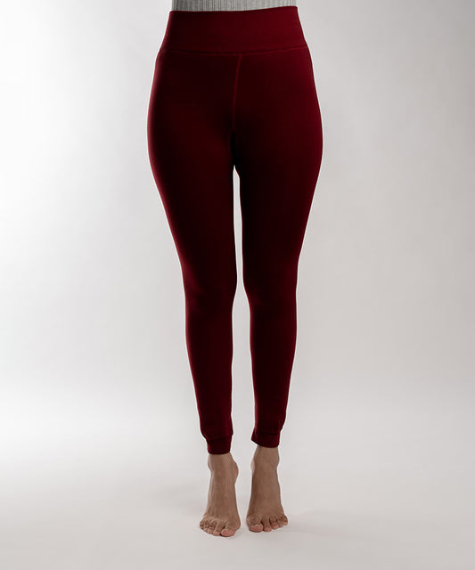 Bordeaux Fur Tights