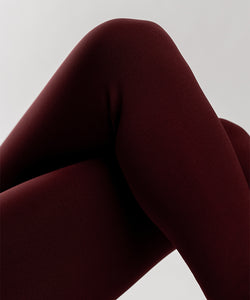 Bordeaux Fur Stockings