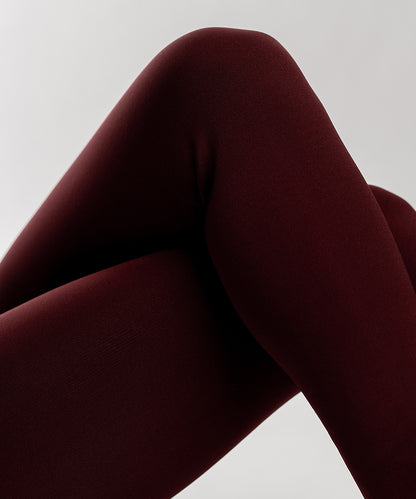Bordeaux Fur Tights