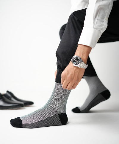 Black Herringbone