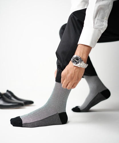 Black Herringbone