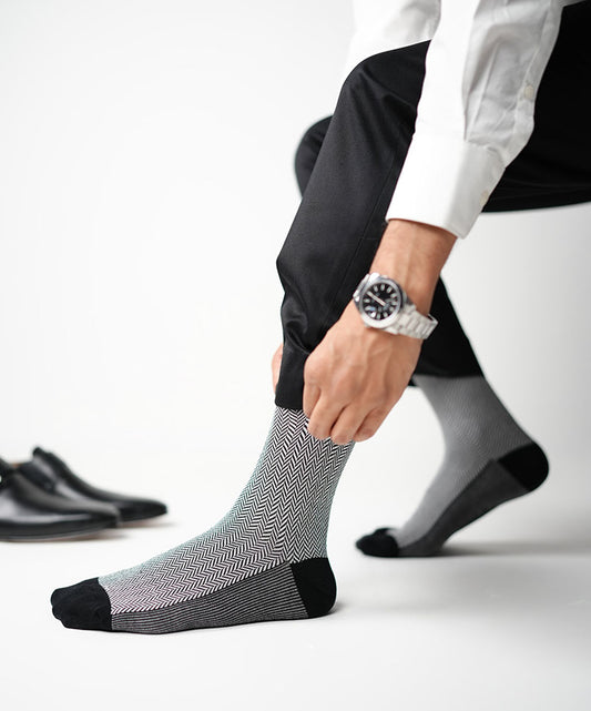 Black Herringbone