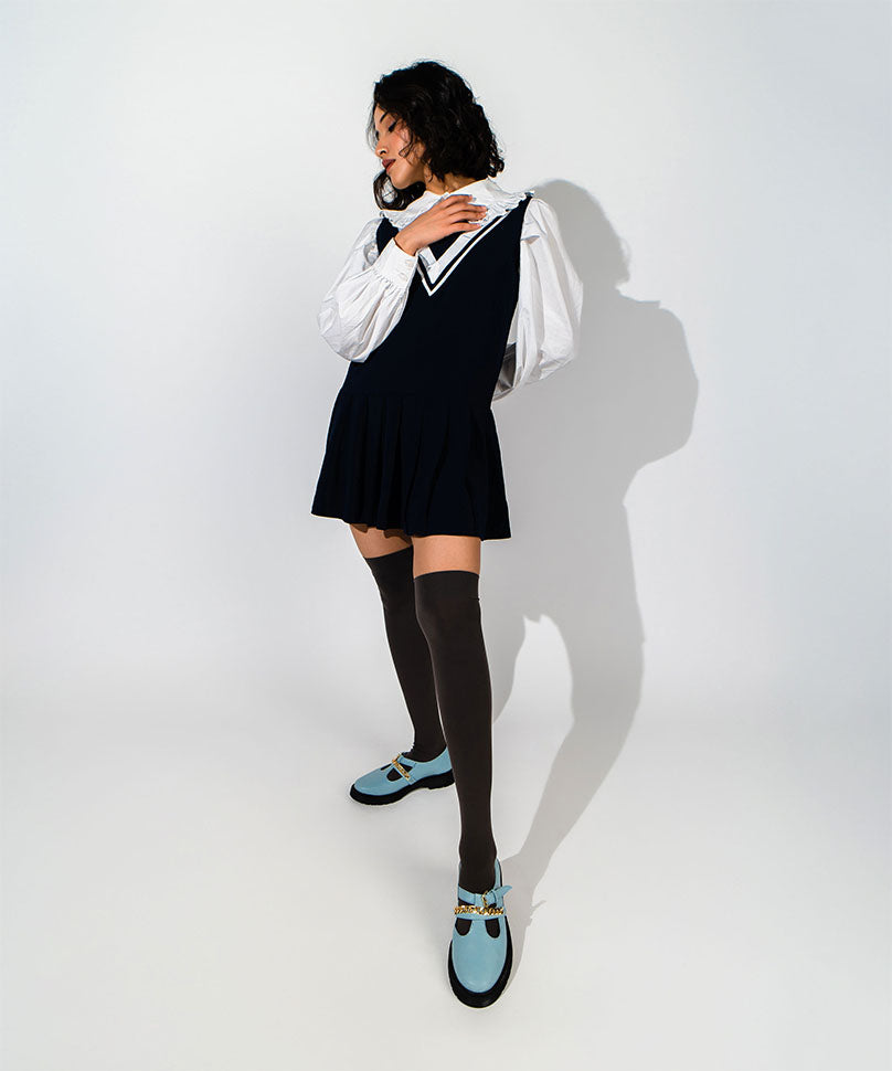 Smoke Thigh High Stockings
