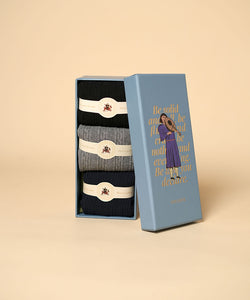 Cable Knit Box of 3- Uno