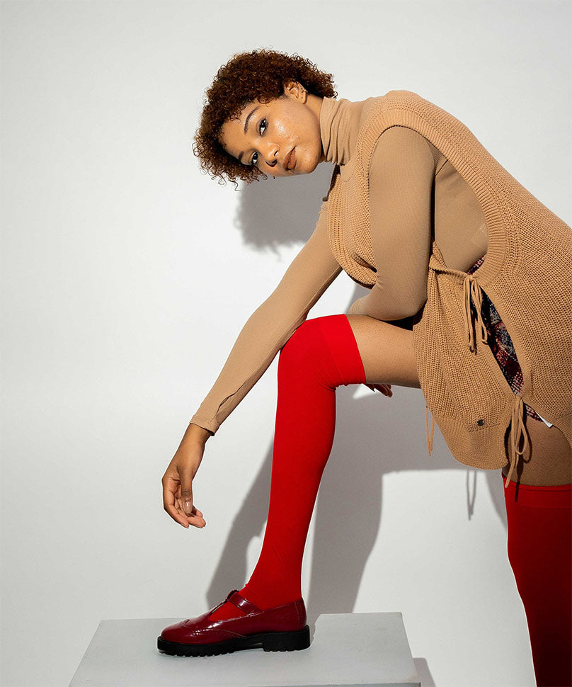 Scarlet Thigh High Stockings