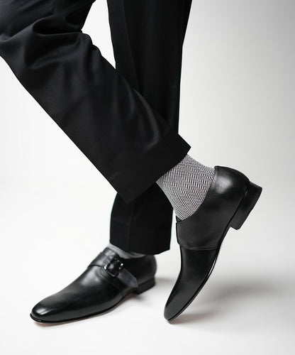Black Herringbone