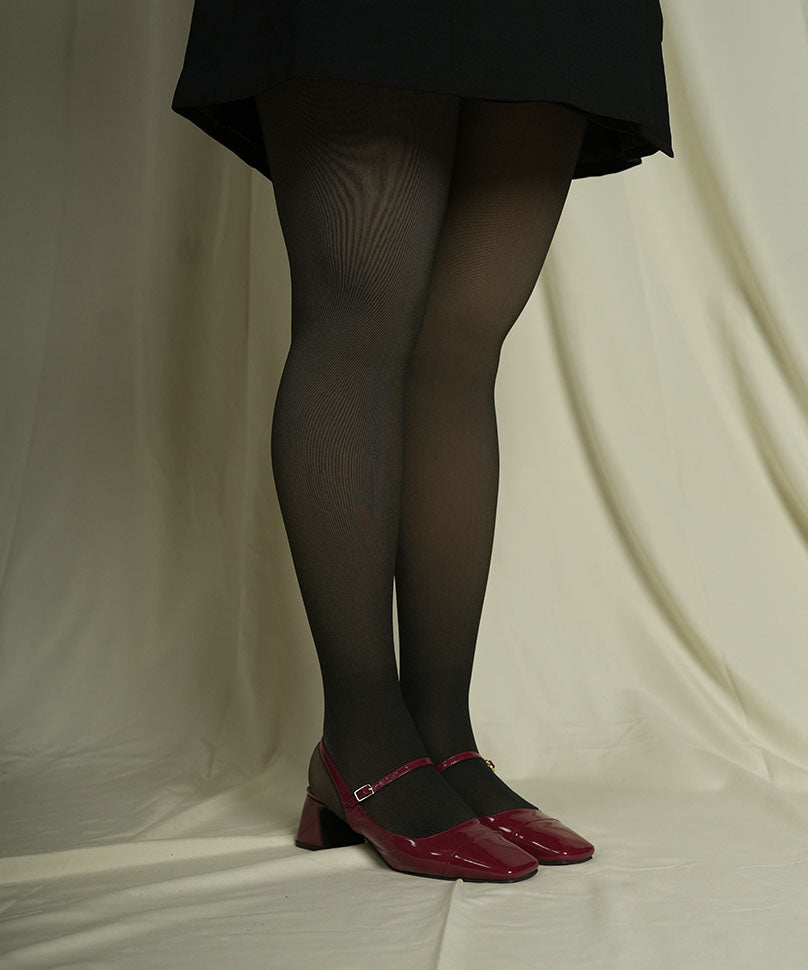 Sheer Fur Stockings Plus