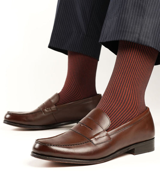 Brown Pinstripe