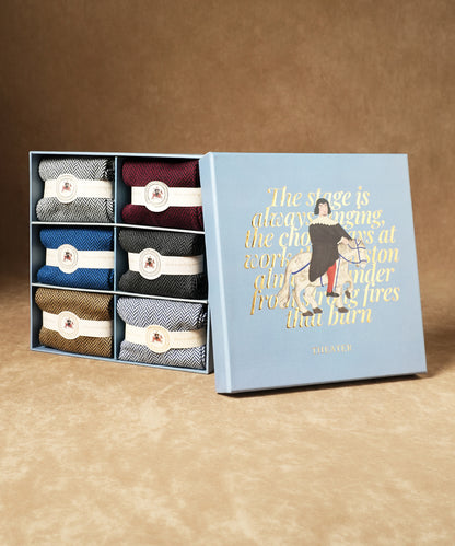 Herringbone Box of 6 Uno