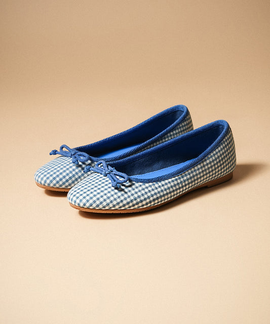 Swans Gingham Blue