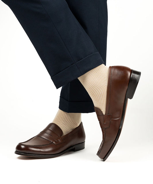Cream Pinstripe