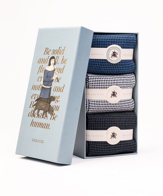 Houndstooth Box of 3- Dos