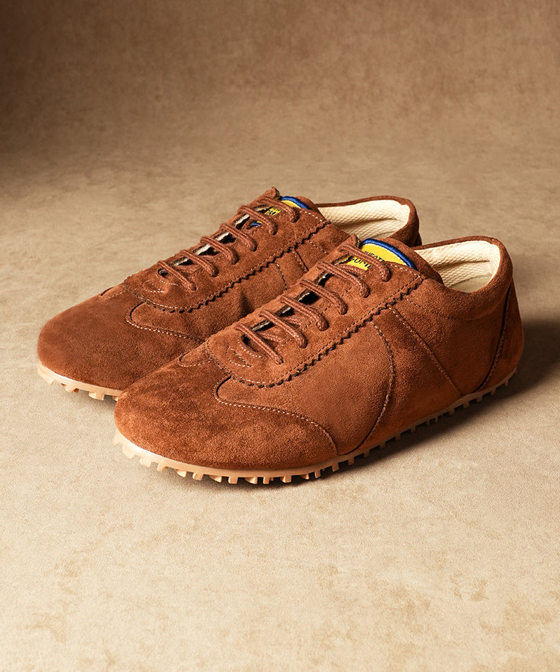 Combat Mocha - Sneakers in All-Suede Finish – Theater.xyz