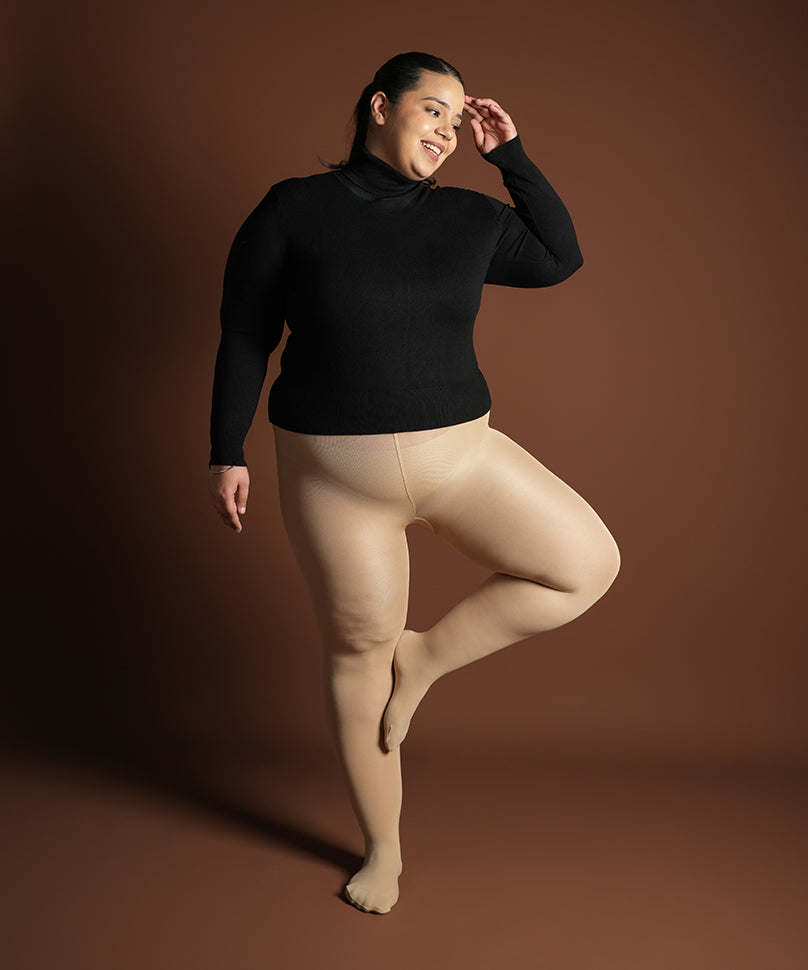 Peau Skin Opaque Stockings (Plus)