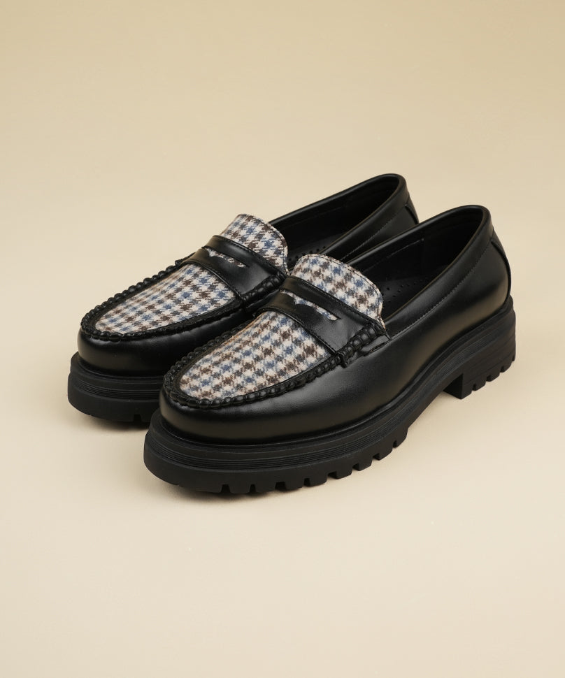 Dr. Storm Black | Tweed Loafers by Theater – Theater.xyz