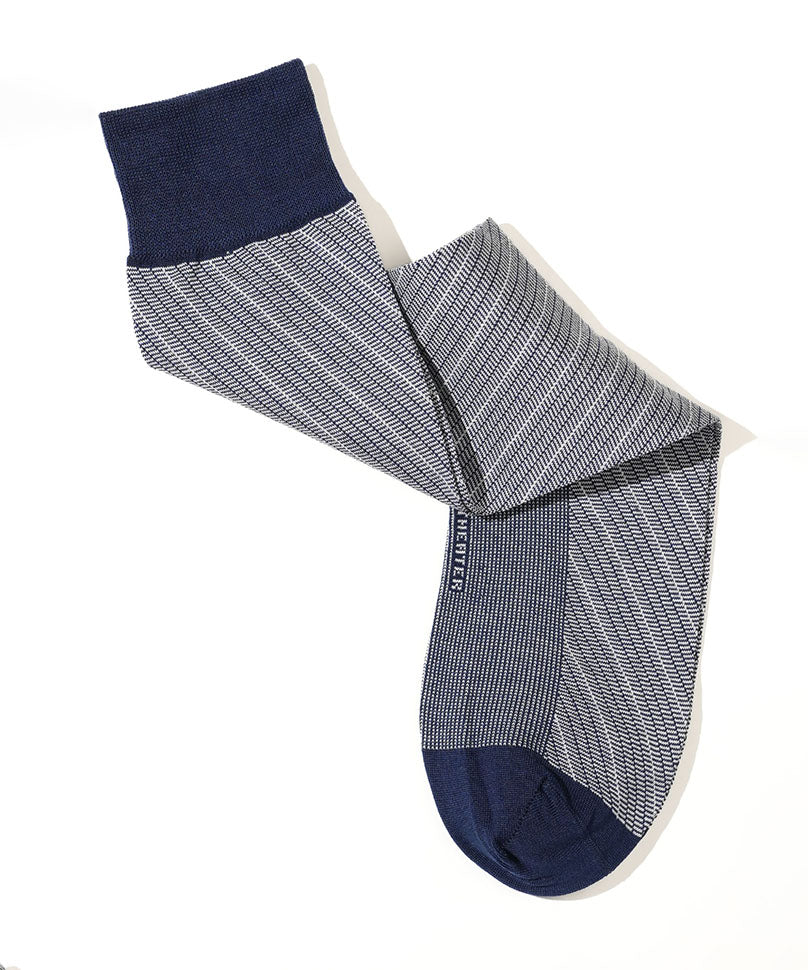 Navy Blue Barber Stripes