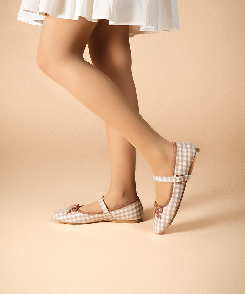 Dorothy Gingham Beige
