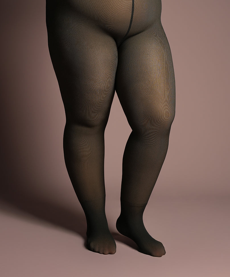 Sheer Fur Stockings Plus