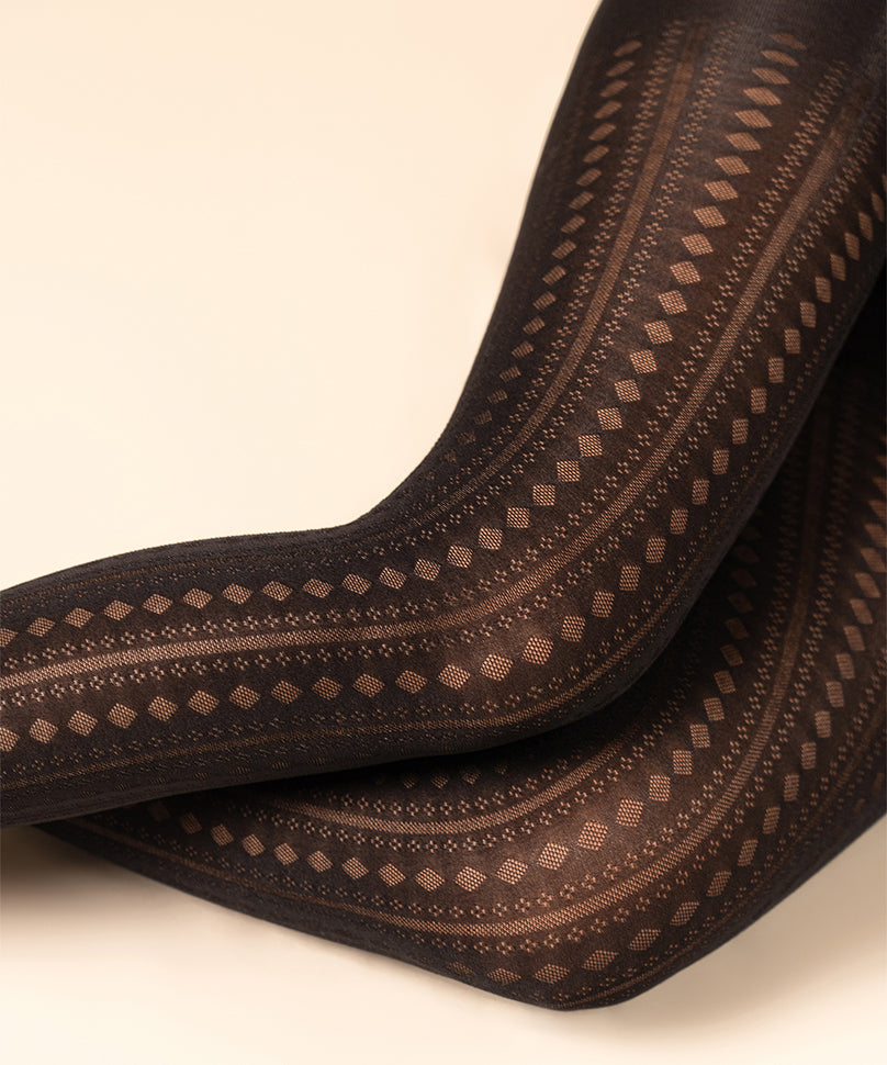 Facet Opaque Stockings - Black