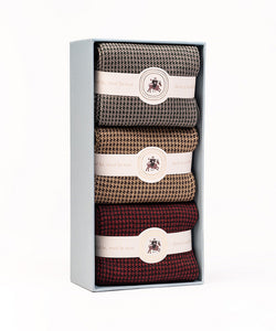 Houndstooth Box of 3- Uno