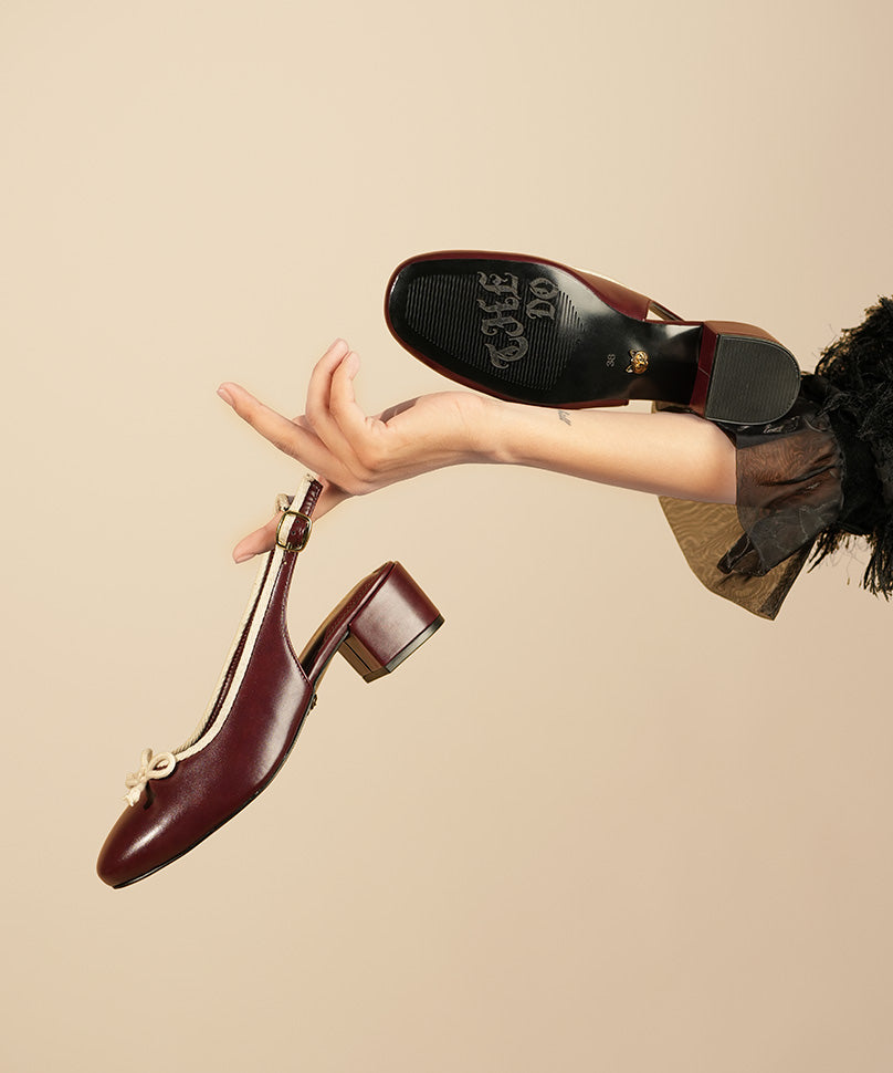 Doris - Mary Jane Shoes with Two-Tone Charm by Theater – Theater.xyz