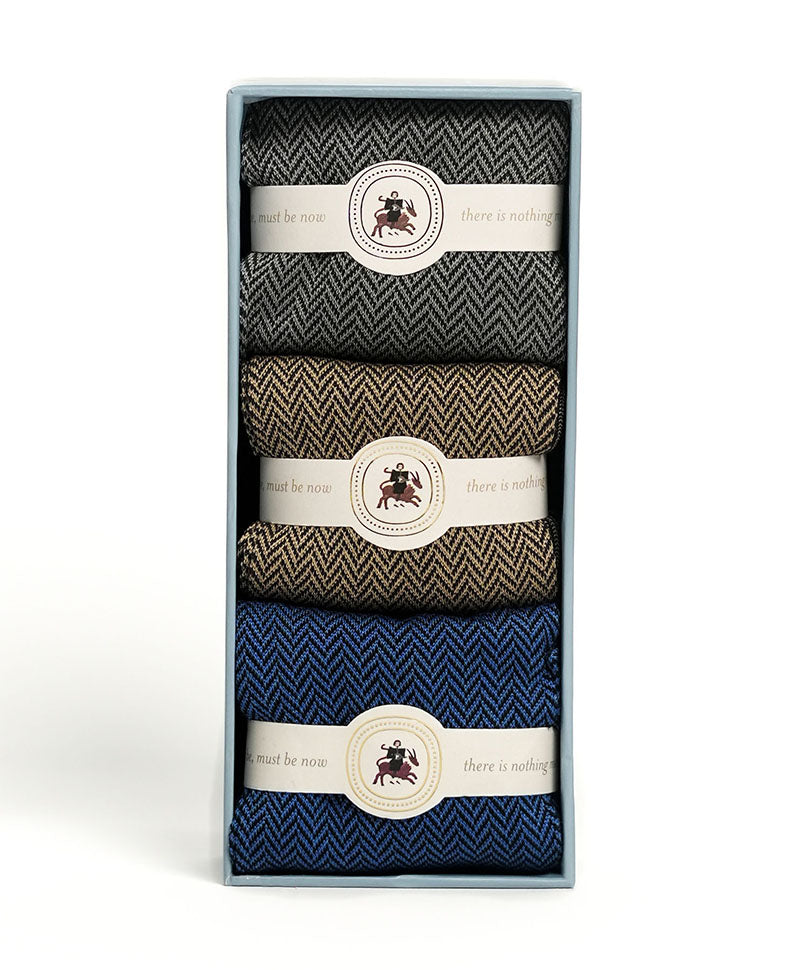 Herringbone Box of 3- Dos