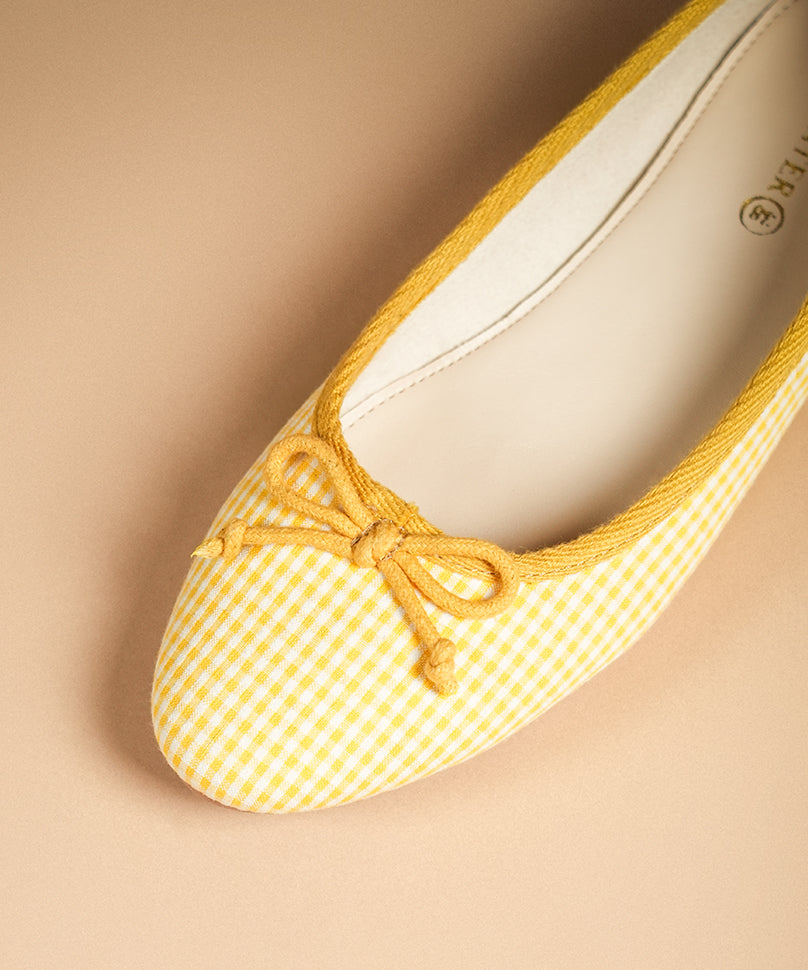 Swans Gingham Yellow