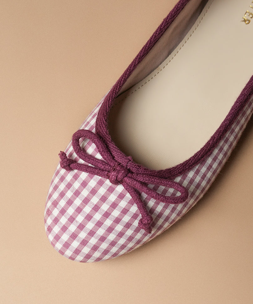 Swans Gingham Pink