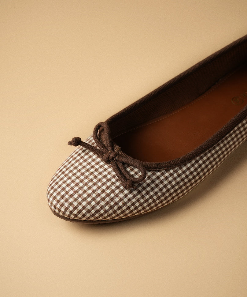 Swans Gingham Brown