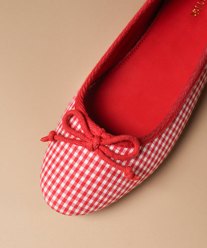 Swans Gingham Red