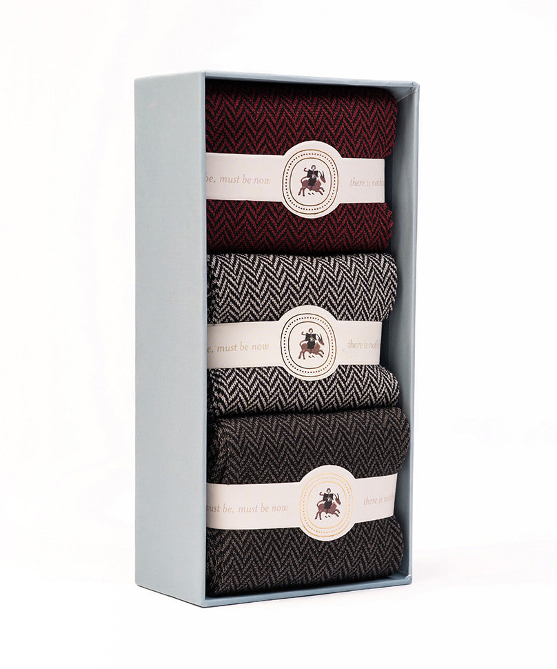 Herringbone Box of 3-  Uno