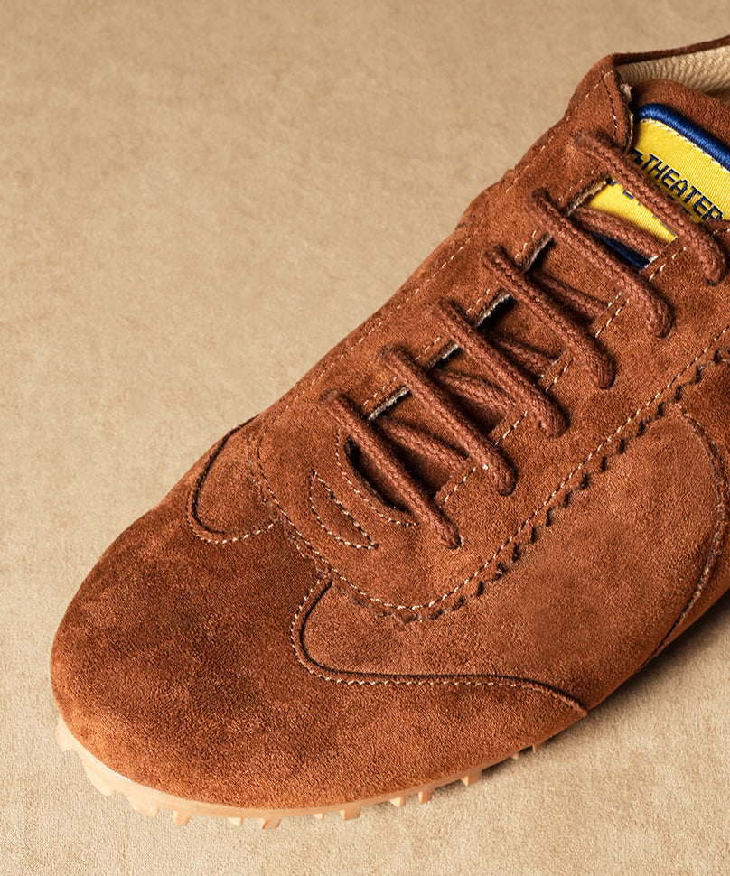 Combat Mocha - Sneakers in All-Suede Finish – Theater.xyz