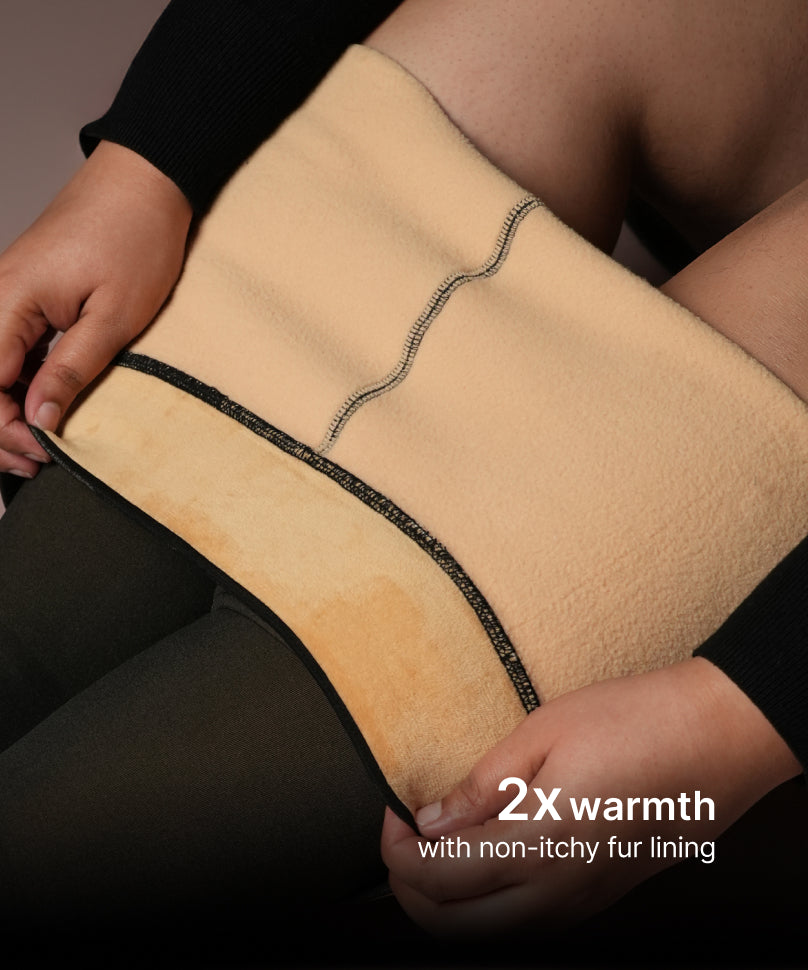 Sheer Fur Stockings Plus