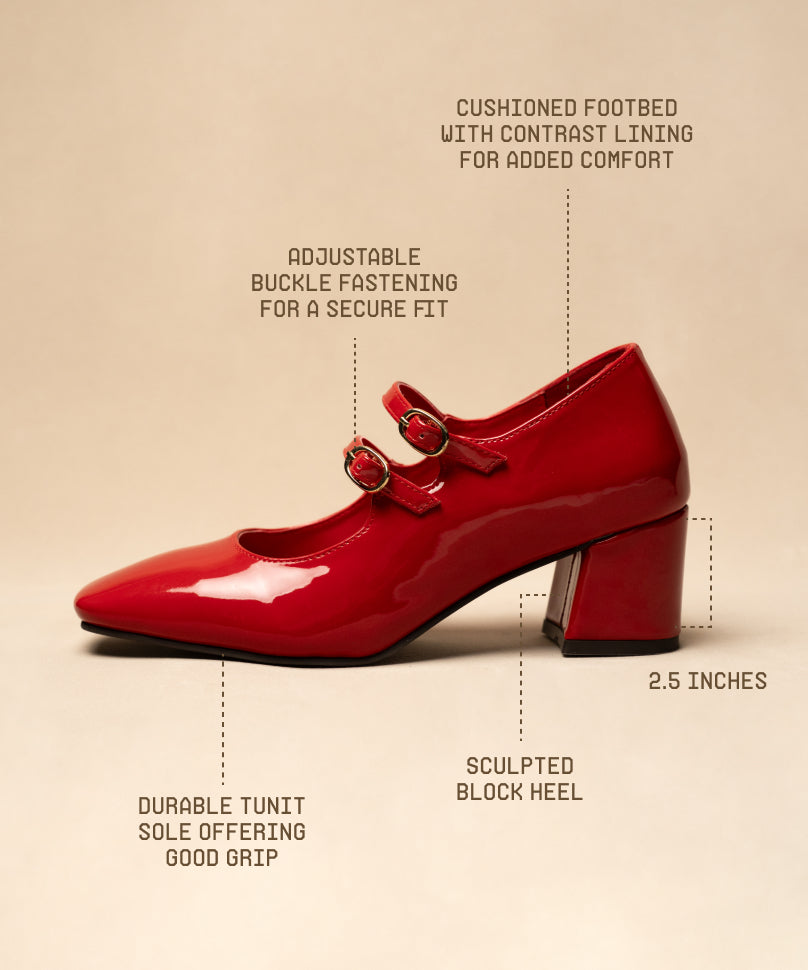 Kelly Mogambo | Double Strapped Block Heel For Women – Theater.xyz