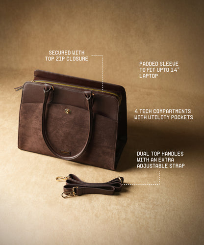 Dr. Grief Suede Brown