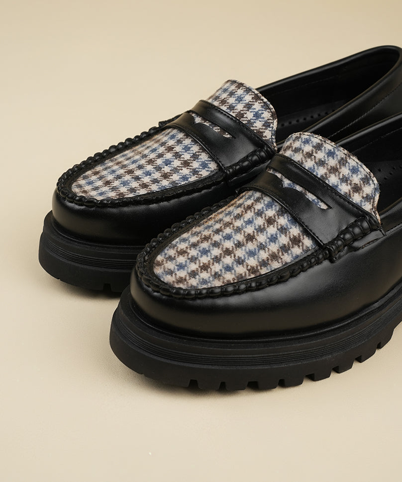 Dr. Storm Black | Tweed Loafers by Theater – Theater.xyz
