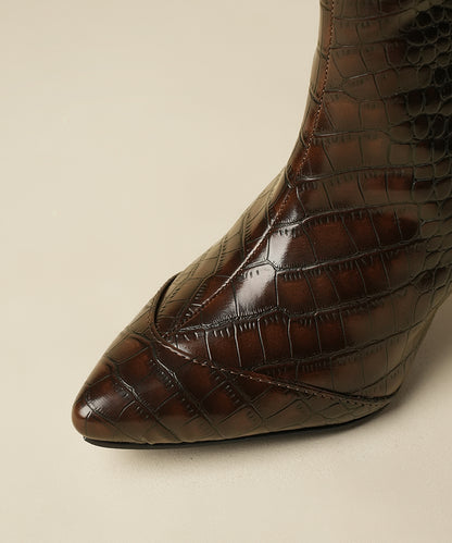 Sabrina - Croco Brown