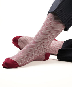 Maroon Barber Stripes