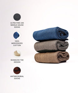 Herringbone Box of 3- Dos
