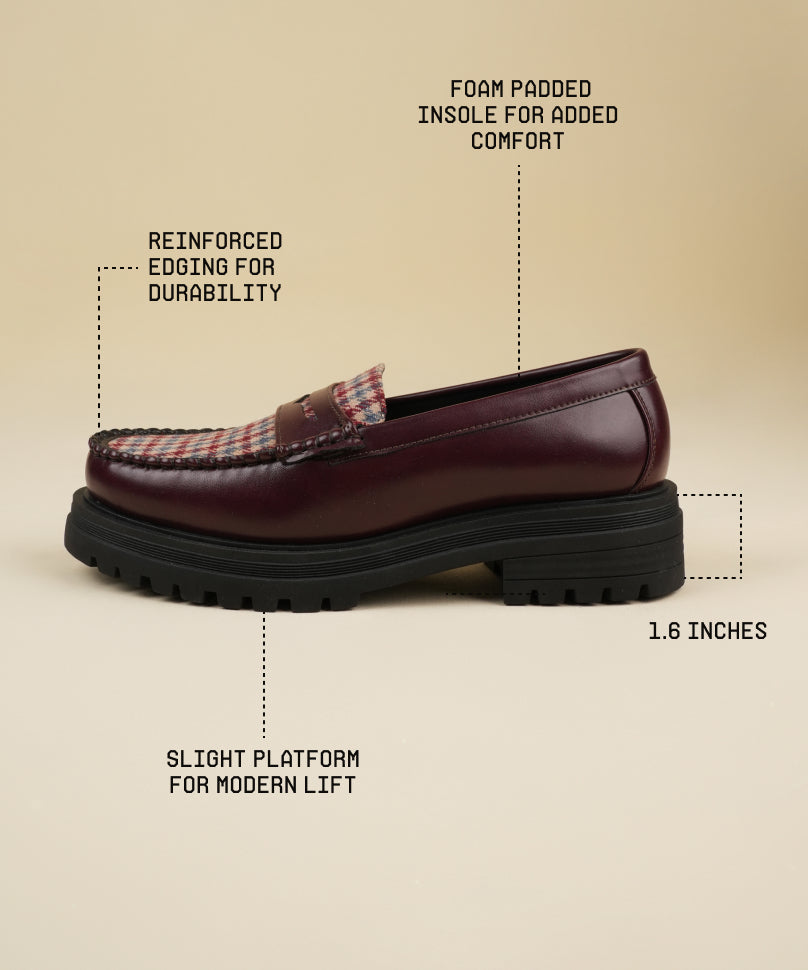 Dr. Storm Cherry | Tweed Loafers by Theater – Theater.xyz