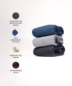 Houndstooth Box of 3- Dos