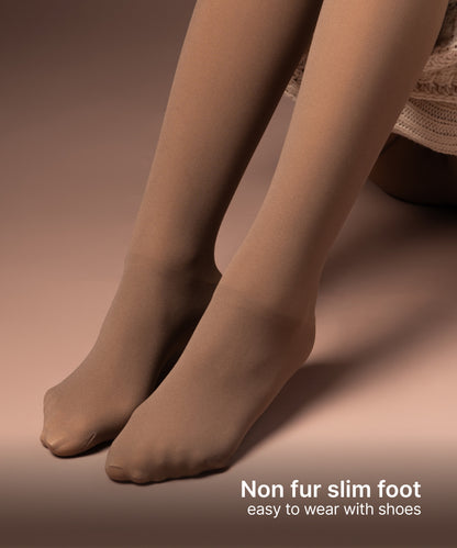 Sheer Fur Stockings Nude